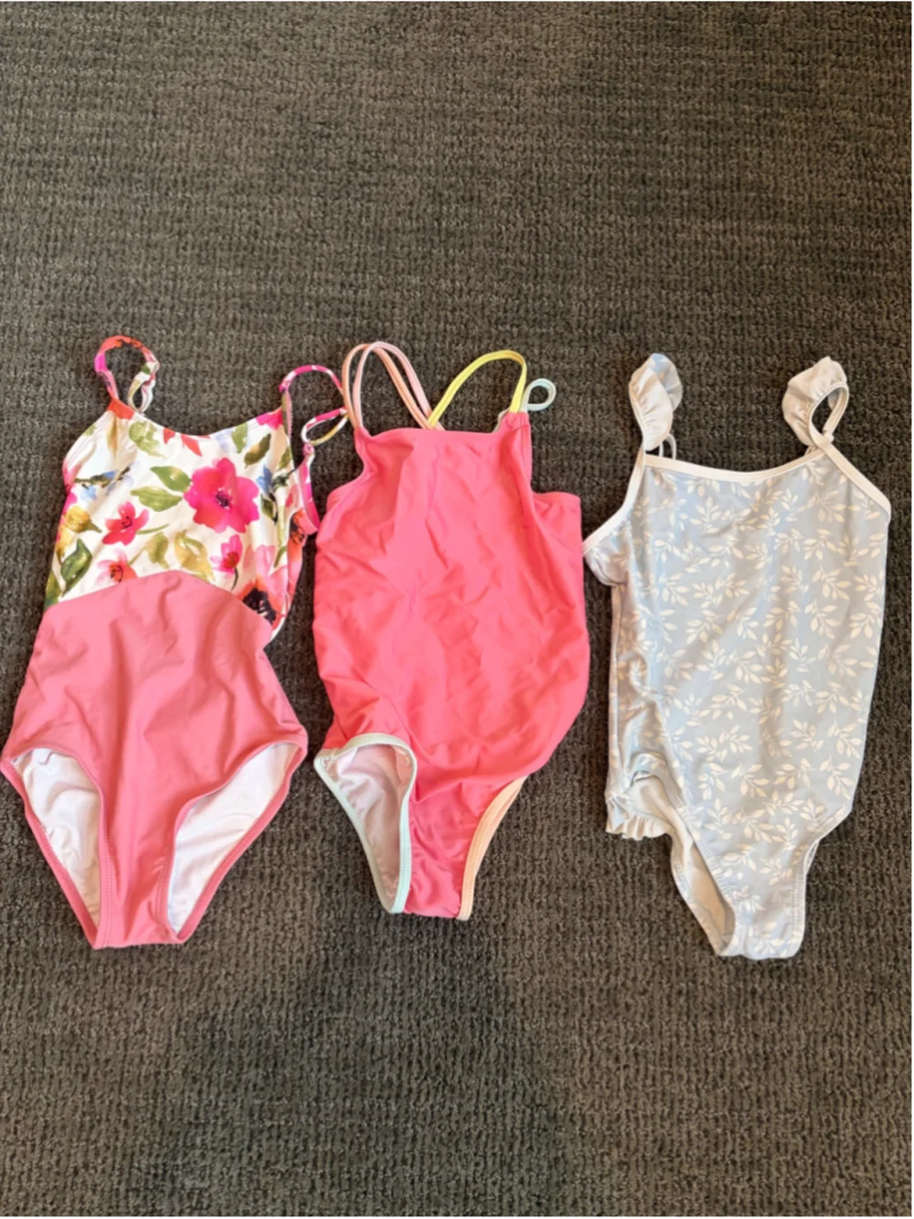 Girls’ One-Piece Swimsuit Bundle - Size 5T